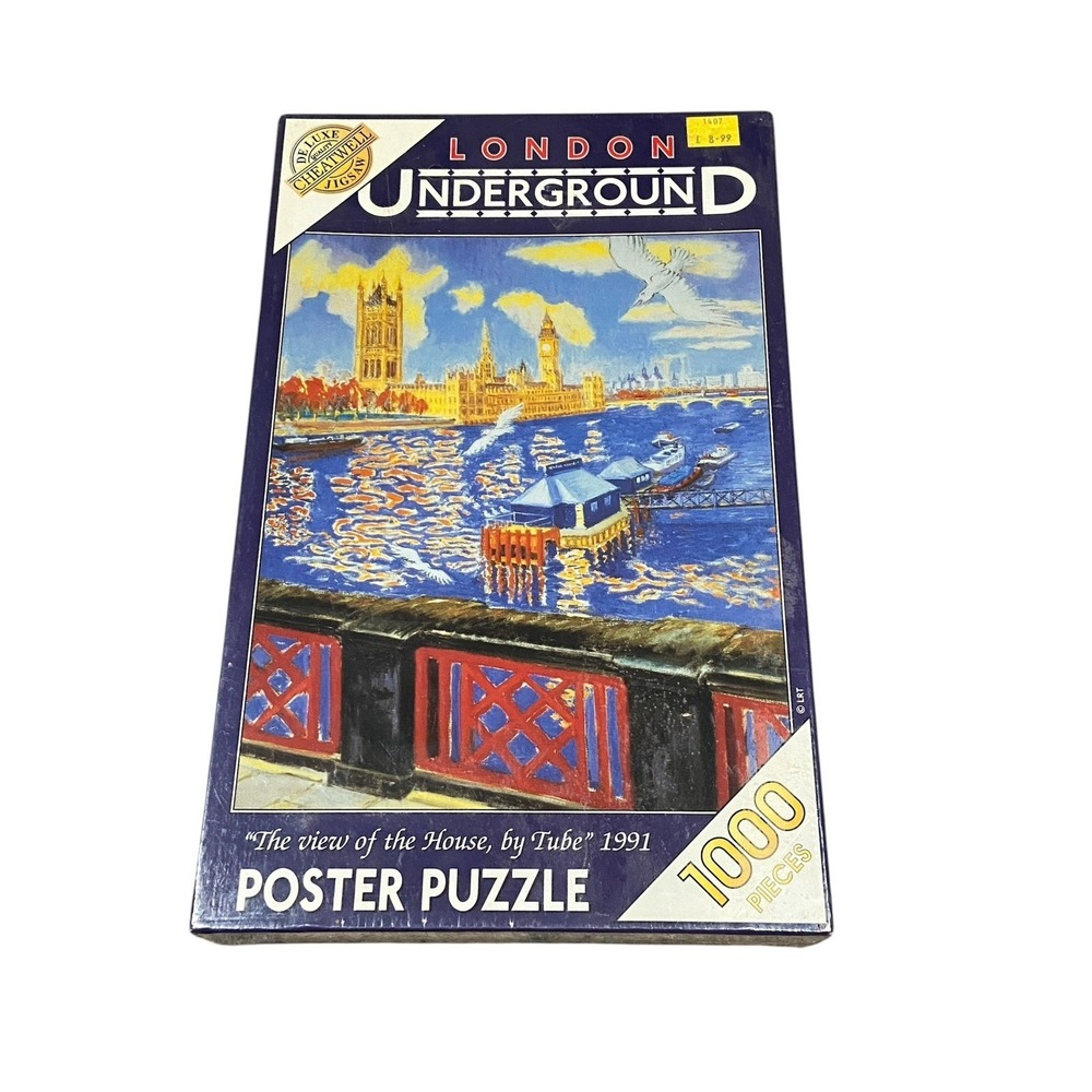 Vintage Cheamwell London Underground Frederick Gore 1000 Piece Puzzle 1991 New
